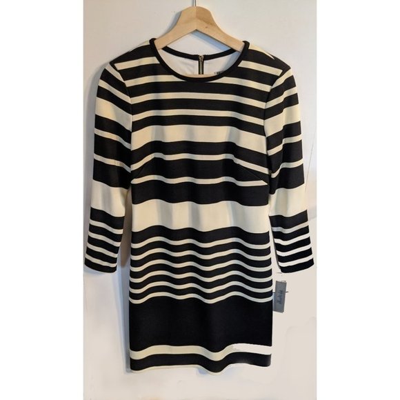 NWT Eliza J | Striped Knit Shift Dress - Picture 2 of 7